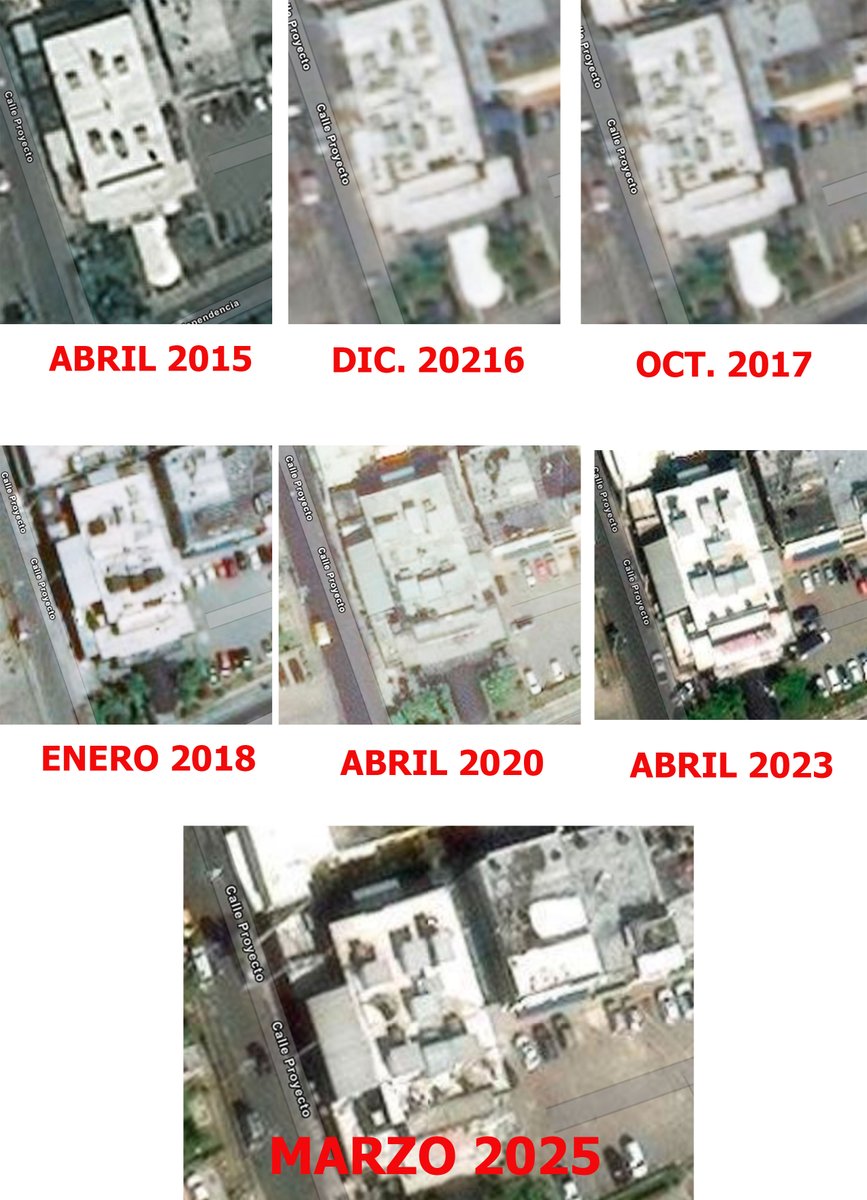 🧐Las imágenes de satélite del techo del JetSet muestran un incremento de objetos luego de abril de 2015, ese debería ser el periodo estudiado por los investigadores. 

Fuente: ESRI World image Wayback