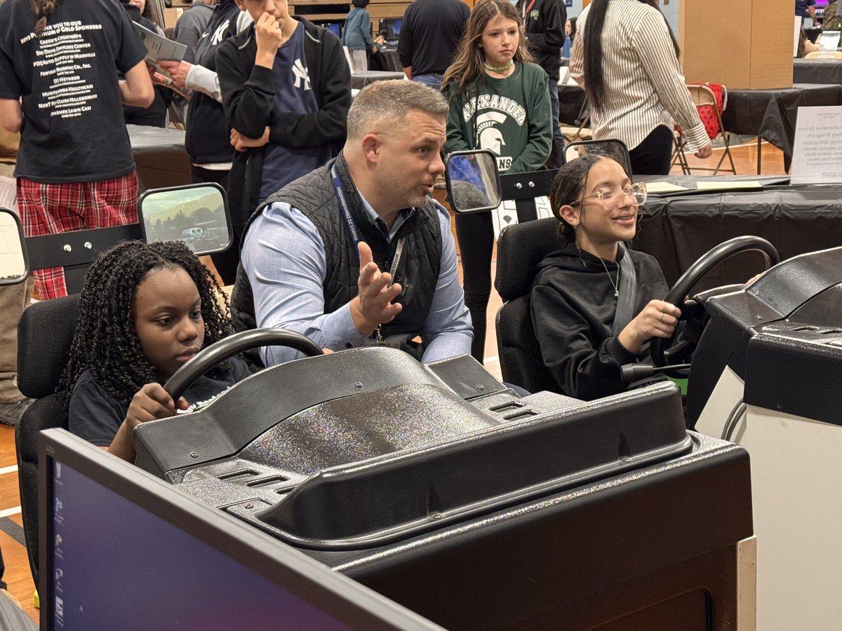 Alejandro Batlle (@htsdsuperbatlle) on Twitter photo Another amazing <a href="/WeAreHTSD/">WeAreHTSD</a> Tech night!
Thank you to our Driver's Ed coordinators for showing our community & future drivers a sample of our comprehensive driver safety program via our simulators!
<a href="/HTSD_Tech/">HTSD Technology Department</a> <a href="/HTSDCurriculum/">Hamilton Twp. C&I</a> <a href="/HTSD_Steinert/">Steinert Hamilton High School East</a> <a href="/HTSD_West/">Hamilton High West -The Hornet Buzz π</a> <a href="/HTSD_Nottingham/">Nottingham High School</a> Another amazing <a href="/WeAreHTSD/">WeAreHTSD</a> Tech night!
Thank you to our Driver's Ed coordinators for showing our community & future drivers a sample of our comprehensive driver safety program via our simulators!
<a href="/HTSD_Tech/">HTSD Technology Department</a> <a href="/HTSDCurriculum/">Hamilton Twp. C&I</a> <a href="/HTSD_Steinert/">Steinert Hamilton High School East</a> <a href="/HTSD_West/">Hamilton High West -The Hornet Buzz π</a> <a href="/HTSD_Nottingham/">Nottingham High School</a>