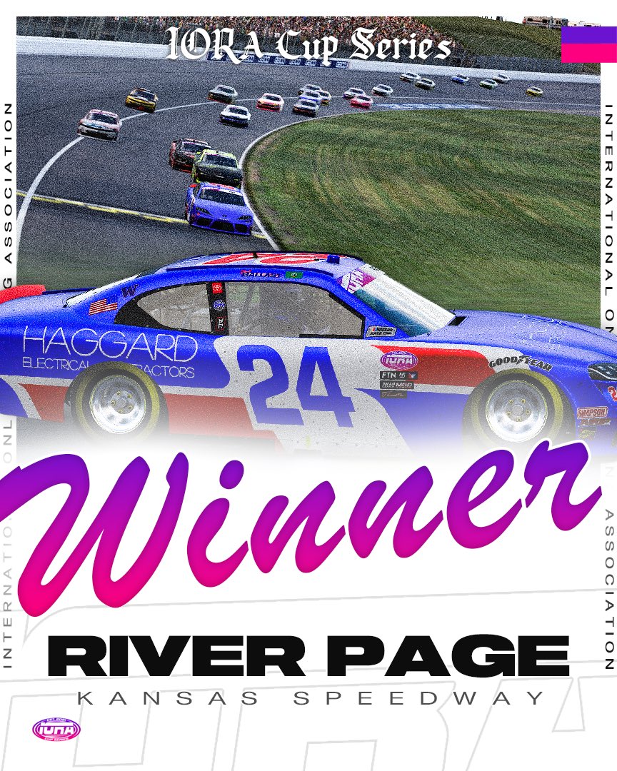 IORA (@iorairacing) on Twitter photo The 7th winner in 7 races, <a href="/riv2rp4ge/">river page #iora ²⁴</a> gets his first win of the season at Kansas! The 7th winner in 7 races, <a href="/riv2rp4ge/">river page #iora ²⁴</a> gets his first win of the season at Kansas!
