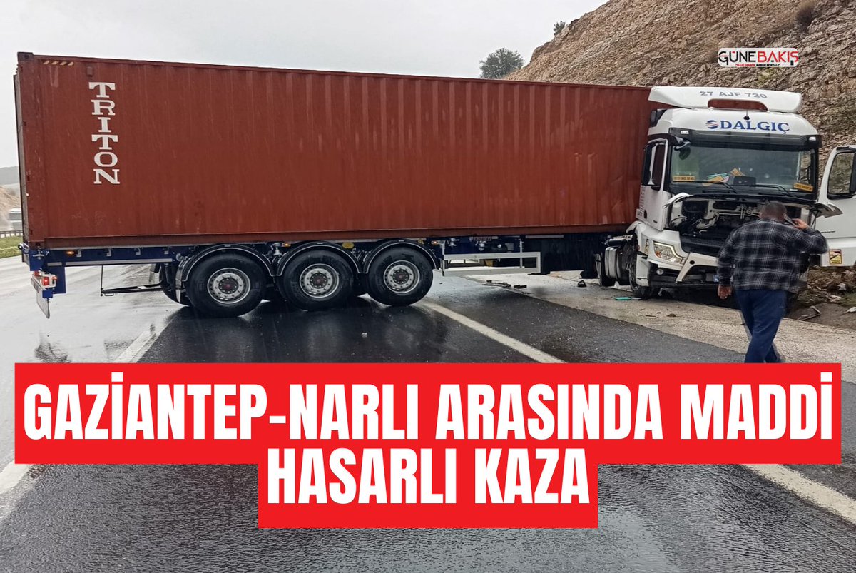 gunebakishaber's tweet photo. Gaziantep-Narlı arasında maddi hasarlı kaza https://t.co/8MLLs39bPX 
#trafikkazası #narli #Gaziantep #yagmur #SonDakika https://t.co/MDWO7yEbx7