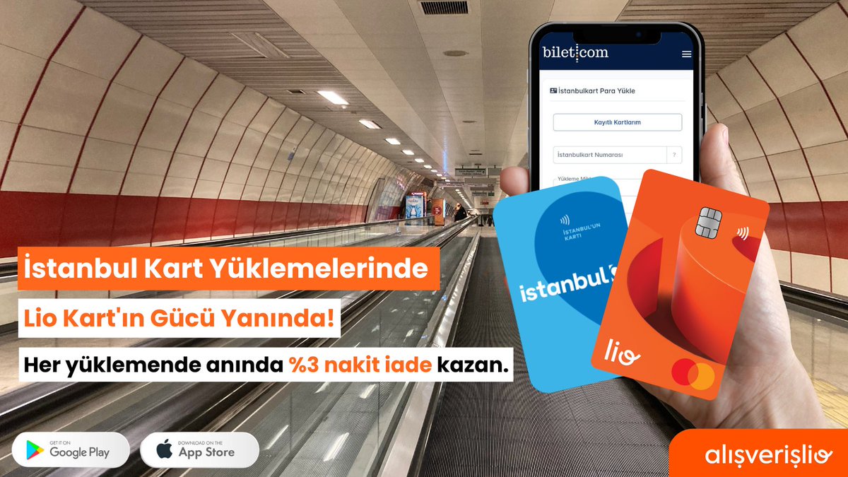 İstanbul Kart Yüklemelerinde Lio Kart’ın Gücü Yanında! 🎉

Lio Kart ile her yüklemende anında %3 nakit iade kazan! Yolculuk masraflarını hafifletirken, şehrin keyfini daha fazla çıkarabilirsin. 🙌

#Alışverişlio #LioKart #Nakitİade #Cashback #Seyahat #Ulaşım