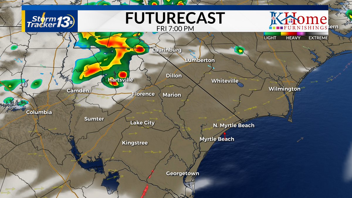 Kristachangwx's tweet photo. We're dry as of 10 AM, following a few showers and thunderstorms early this morning. There is another chance for scattered showers this afternoon and evening, but most look to stay dry. https://t.co/NWzBluFg9W