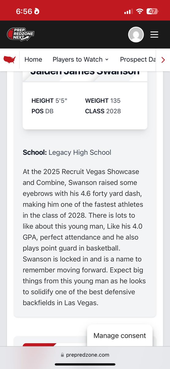 Wr/Db, Thank you <a href="/PrepRedzoneNV/">Prep Redzone Nevada</a> 

@recruitvegas <a href="/BrandonHuffman/">Brandon Huffman</a> <a href="/BlairAngulo/">Blair Angulo</a> <a href="/TheUCReport/">Billy Tucker</a> <a href="/247recruiting/">247Sports Recruiting</a> @On3Recruits <a href="/DGS_4ya/">Darrius G. Smith</a> <a href="/delanefitz/">DeLane Fitzgerald</a> <a href="/Coach_NPauley/">Noah Pauley</a> <a href="/CoachDSage/">Coach Sage Toledo</a> <a href="/coachapatterson/">AC Patterson</a> <a href="/CoachFin_/">James Finley</a> <a href="/coachprice80/">James Price</a> <a href="/DWarren2/">Donovan Warren</a> <a href="/BrianDohn247/">BrianDohn247</a> <a href="/CoachSidKrish/">Sid Krishnamurthi</a> <a href="/Coach_SJones87/">Spence Jones</a> <a href="/LegacyHornsFB/">LegacyLonghornsFb</a>