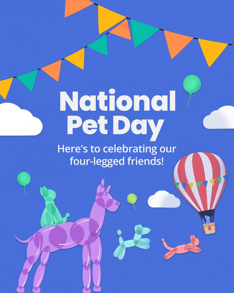 PHIDirect's tweet image. Happy #NationalPetDay 💚 We hope your pets get spoiled a little extra today 🐶😺