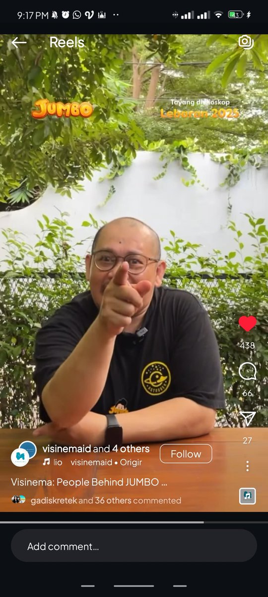 Btw gue suka banget sama Om Cicis 🥹💖
Ngeliat bts recording belio full energy &amp; ekspresif bgt tiap ngedirect cast, terutama adek2 geng Jumbo, selama dubbing 
#buzzerjumbo 
<a href="/jumbofilm_id/">JUMBO! ⭐️</a> <a href="/Adriandhy/">FILM ✨NA WILLA✨ SEGERA DI BIOSKOP!</a>