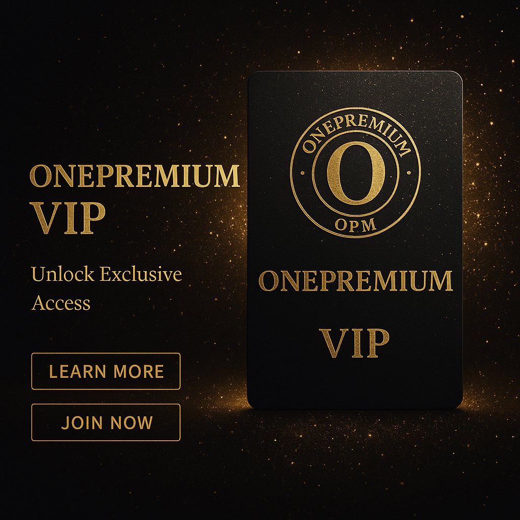 onepremiumtoken's tweet photo. What is the ONEPREMIUM Black VIP Card?
It’s more than a card — it’s your access to power, prestige, and premium opportunities.
Hold 100+ $OPM and unlock elite events, private summits, and true crypto status.
Be Premium. Live Elite.
#ONEPREMIUM #OPM #VIPAccess https://t.co/ws7xZpsc4w