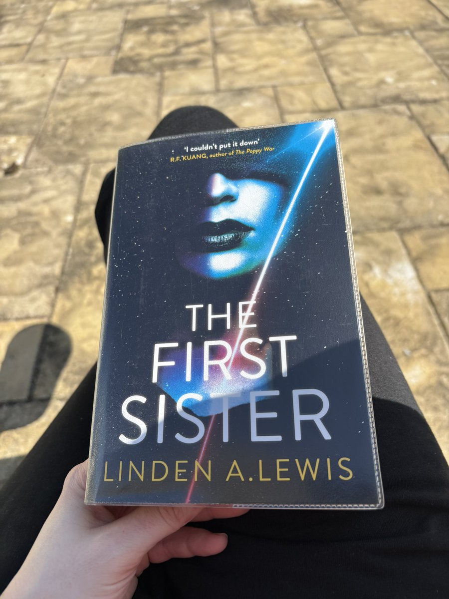Worked a 10 hour and just getting to enjoy the sunshine now! 

Almost finished The First Sister by Linden A. Lewis!