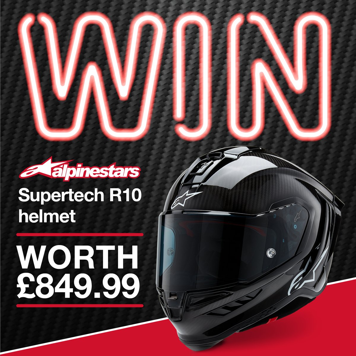 Closing soon⏳ Our giveaway is coming to a close soon but there is still time to enter. We have an Alpinestars Supertech R10 Helmet worth £849.99 up for grabs for one lucky winner - just in time for peak riding season!
Enter here: tinyurl.com/3rxe8kpf