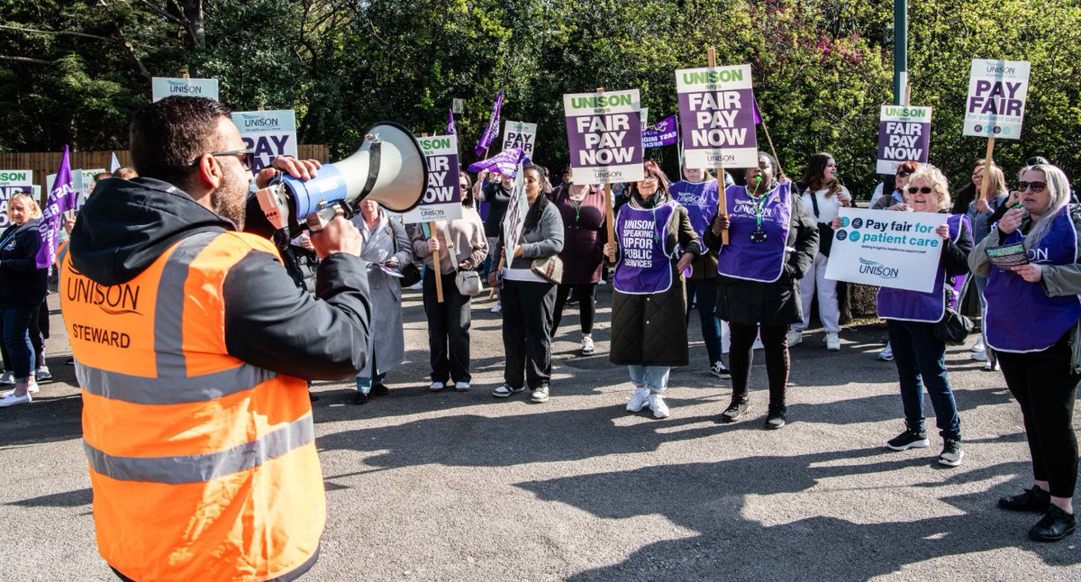 Hundreds of healthcare support workers at Nottingham University Hospitals NHS Trust (NUH) will took strike action over pay yesterday. #PayFairforPatientCare