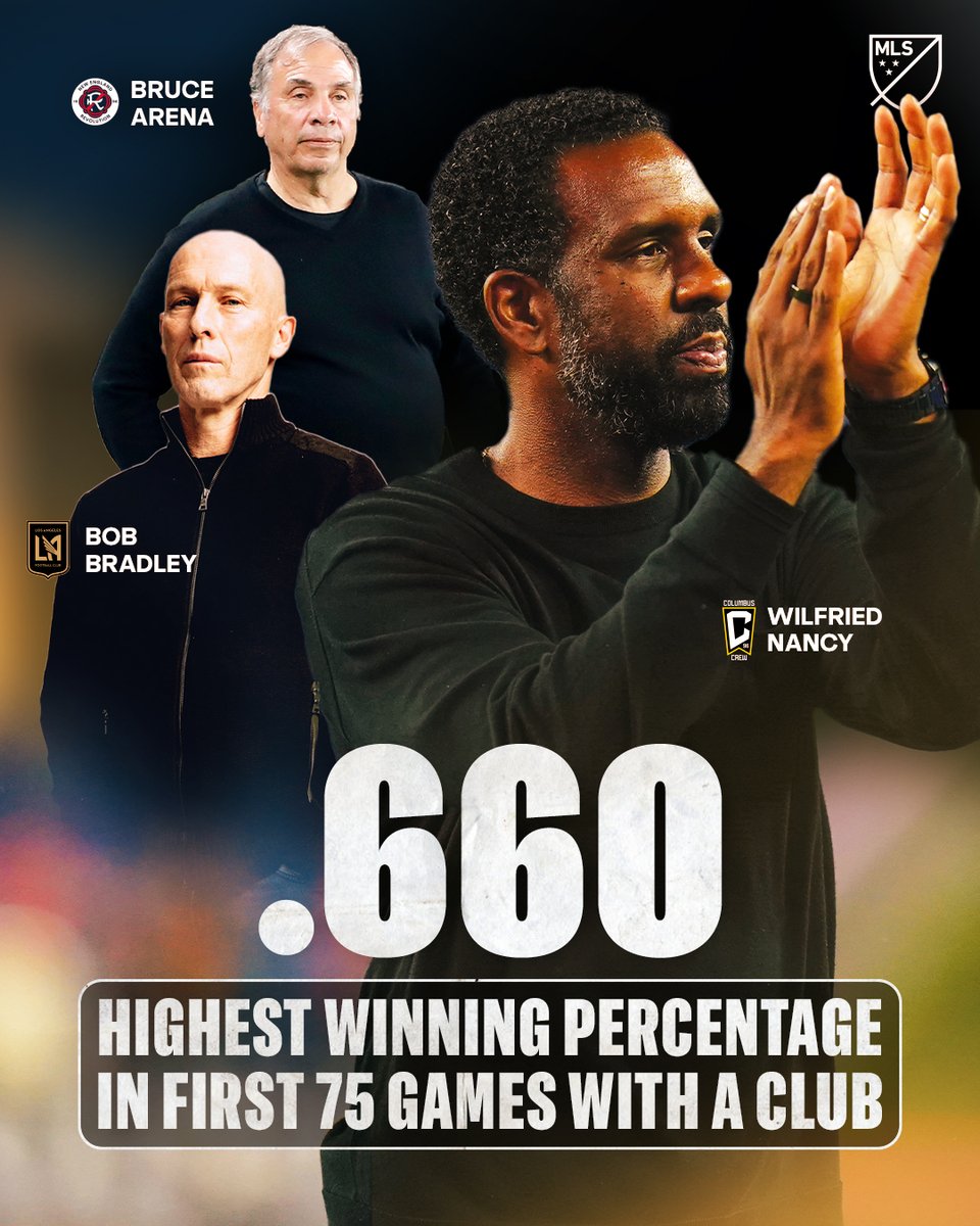 MLS's tweet image. Wilfried Nancy has been THAT GUY for @ColumbusCrew. 👏 

He takes charge in a big one on Sunday Night Soccer pres. by @continentaltire this weekend!