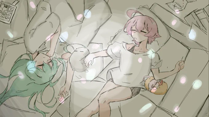 絵チャ産ジークアクスEDパロユメホシ#ブルアカ #ブルーアーカイブ 