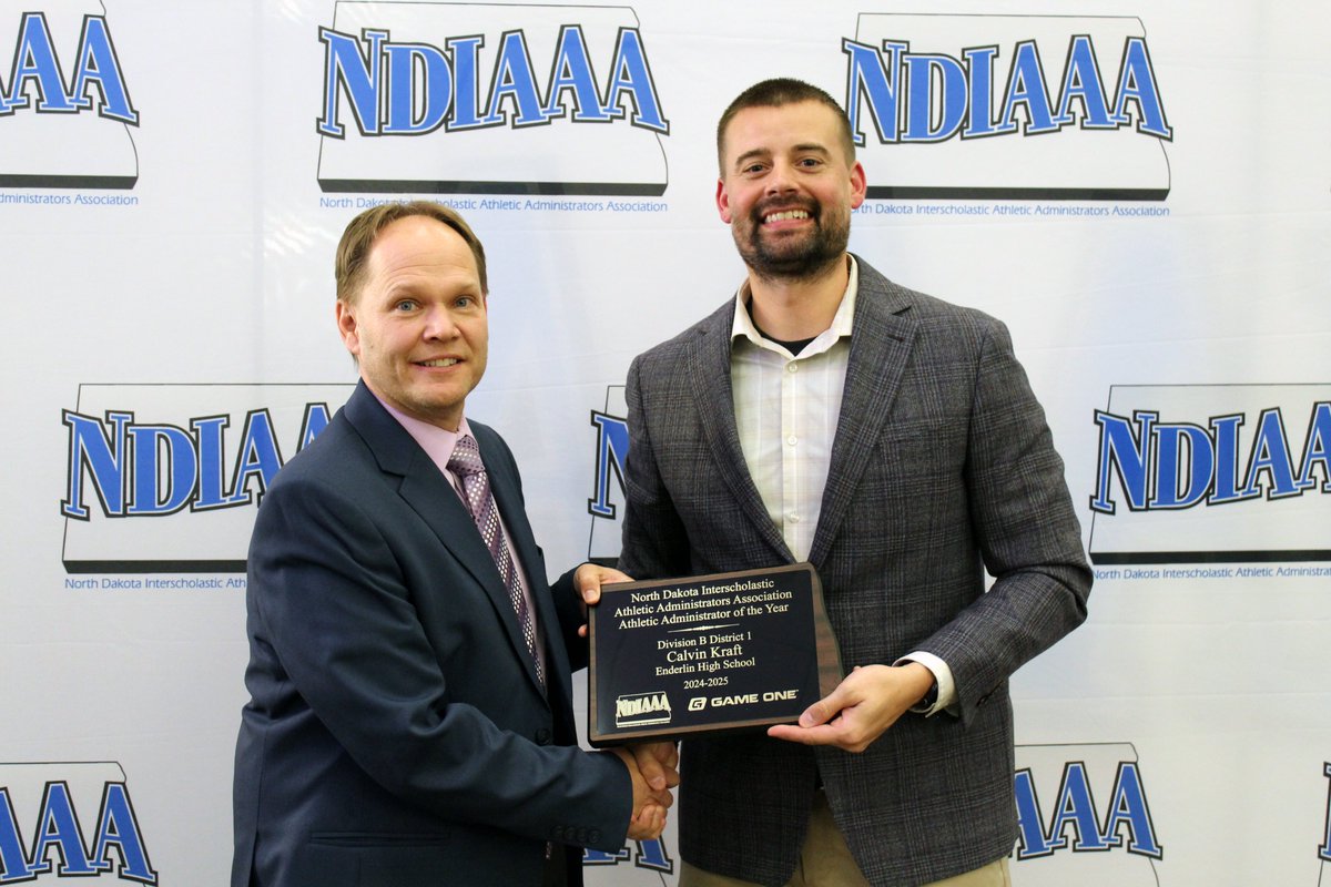 NDIAAA24's tweet photo. Congratulations to Calvin Kraft of Enderlin, ND for being named the Class B District 1 ADOY April 6th at the NDIAAA Awards Banquet! https://t.co/1RQkxm4sAU
