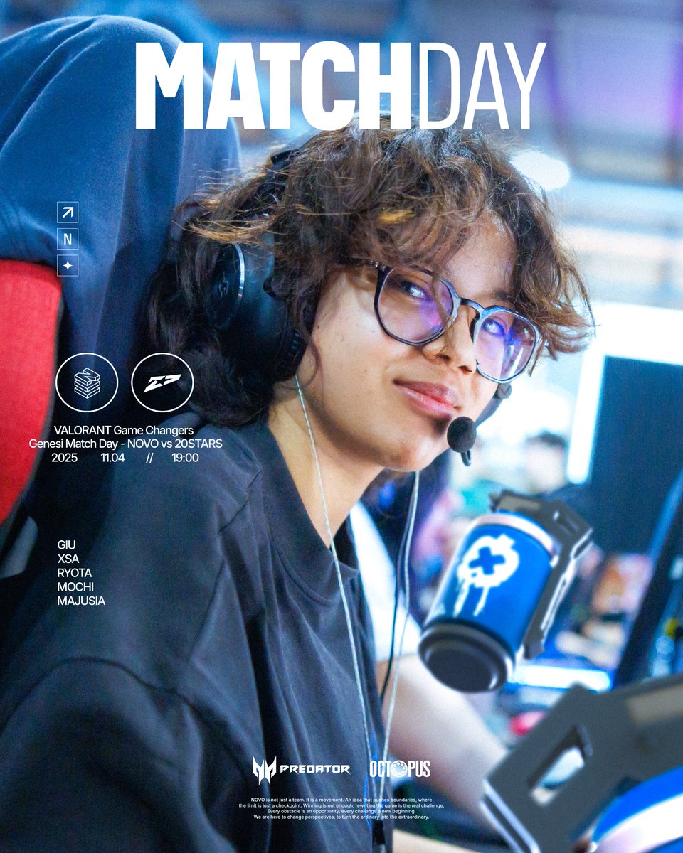 Last day of regular season vs <a href="/20starsEsports/">TwentyStars (20s) Esports</a>  before playoffs' surprise  😮

<a href="/king___esport/">King Esport</a> <a href="/PredatorGaming/">Predator Gaming</a> 
#GameChangersItaly #NOVOEsports #EXNOVO #HereToInnovate