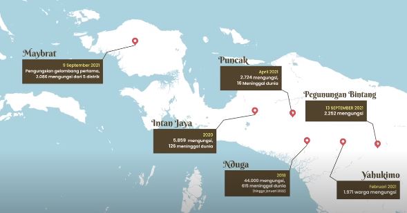 Mythicalforest's tweet photo. Pemerintah mau evakuasi warga Palestina untuk mengungsi, sementara di Papua ada ribuan pengungsi karena kontak senjata berkepanjangan

Hamil di tempat pengungsian tanpa obat-obatan yang cukup, banyak juga juga yang meninggal saat mengungsi

Pemerintah mu peduli? Gak setitik pun! https://t.co/VAmfwXJFMV