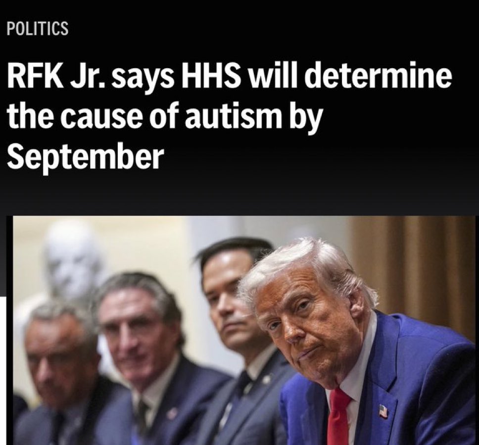 Translation:

RFK Jr will declare in September that vaccines cause autism 

It's not science. It's ideology.