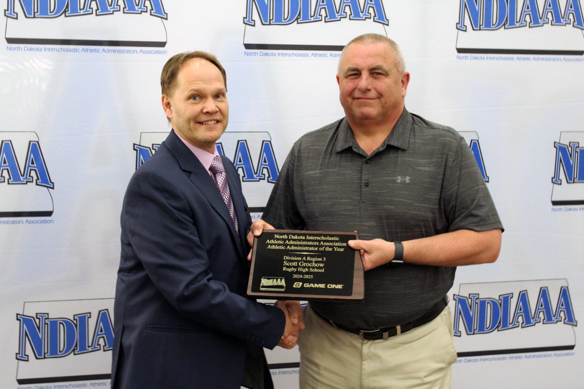 NDIAAA24's tweet photo. Congratulations to Scott Grochow of Rugby, ND for being named the Class A Region 3 ADOY April 6th at the NDIAAA Awards Banquet! https://t.co/FyY8KC2V8a