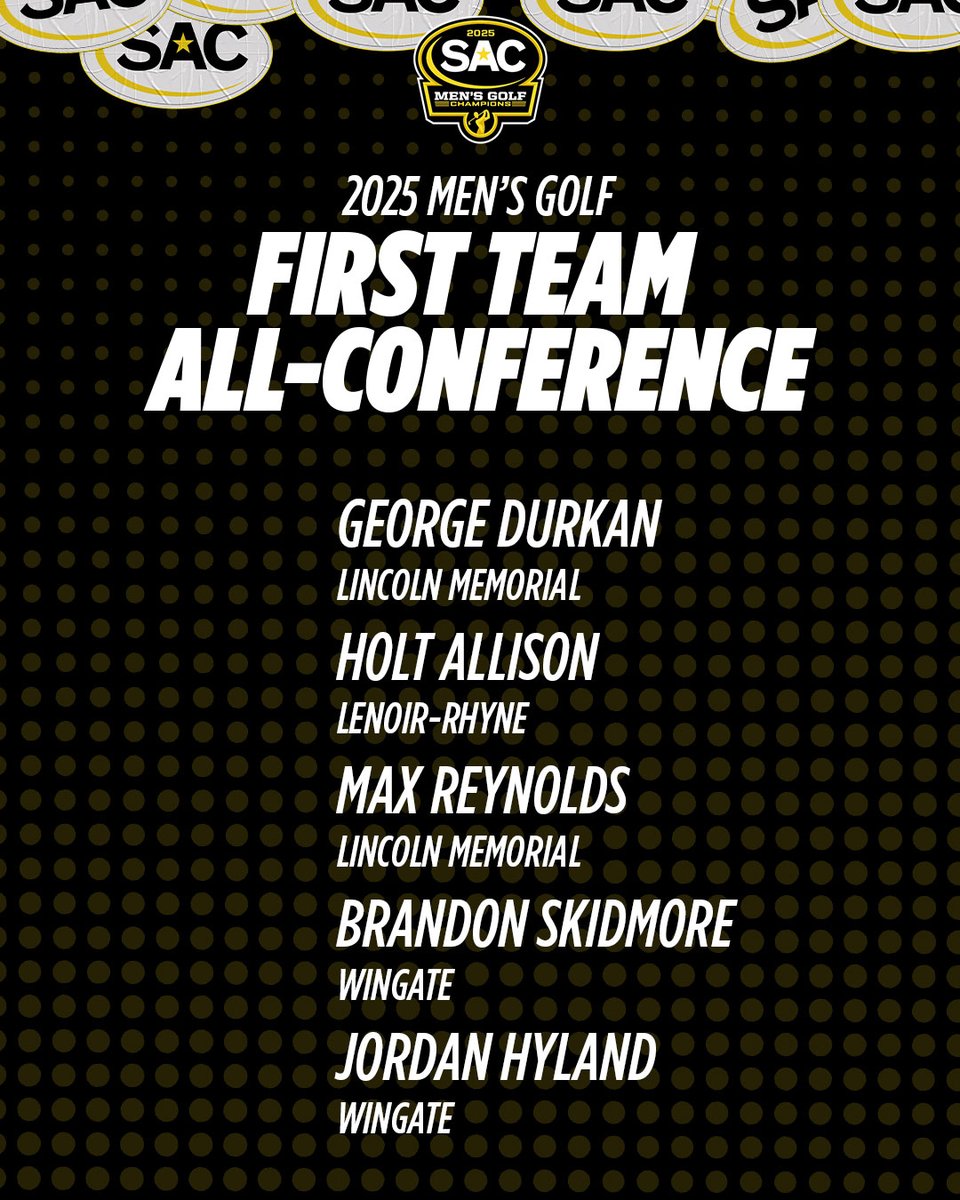 SAC_Athletics's tweet photo. Men's Golf All-Conference Teams https://t.co/WEe9hrj49H