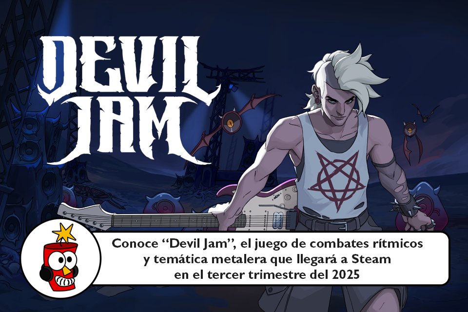 dinamitapop's tweet image. 🎮 En #DevilJam, un joven músico atrapado en el infierno desafiará a la muerte para convertirse en un artista inmortal y legendario. El título llegará primero a PC y luego a las principales consolas del mercado. @RoguesideGames

El enlace a la nota está en las respuestas. 👇