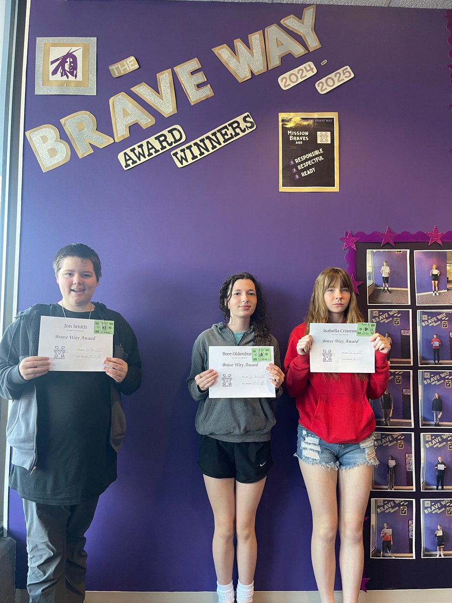 missionbraves's tweet photo. Another great group of students modeling the #BraveWay. Responsible, Respectful and Ready . #BeBrave https://t.co/hQJL7gWceG
