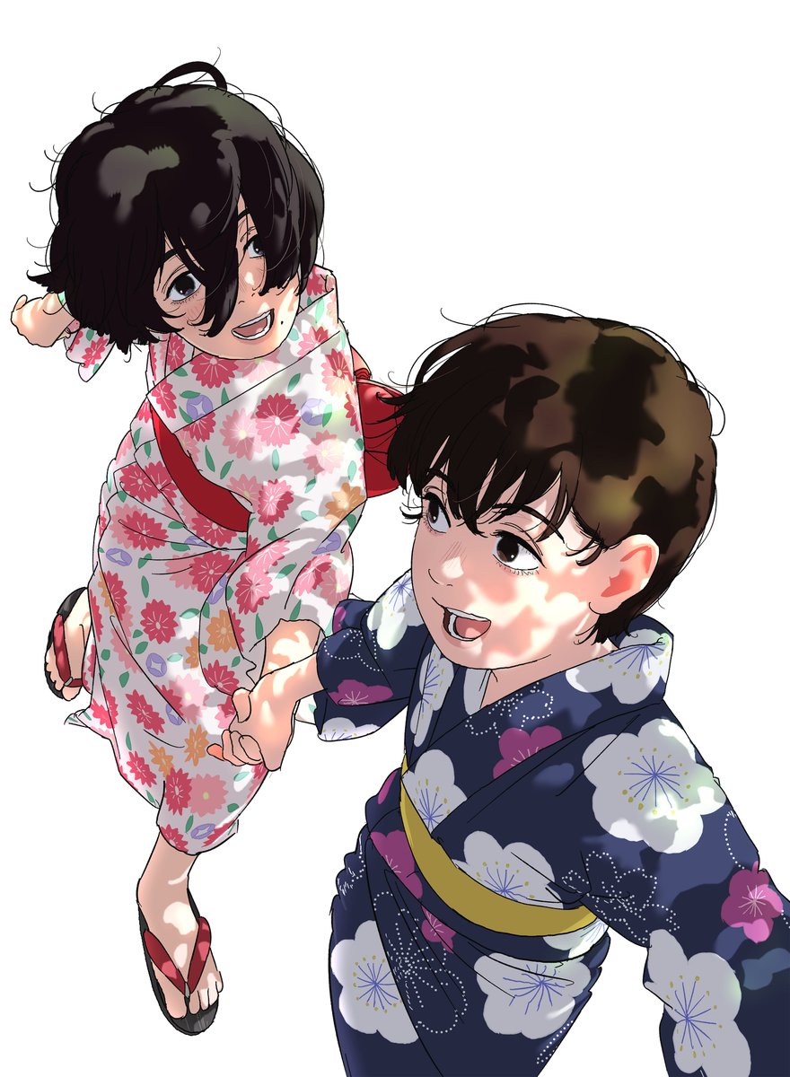 catsuka's tweet image. Here's another official "Look Back" illustration in high-definition to enjoy Kiyotaka Oshiyama's crispy lines.
6063 x 8268 px &amp;gt;&amp;gt; catsuka.com/breves/2025-04…