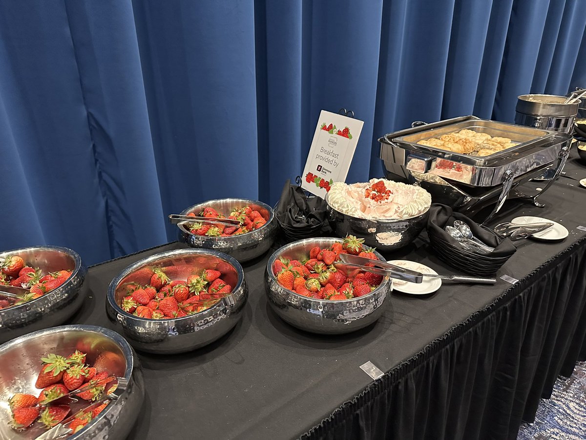 And big thanks to Simmons Bank for fueling day 2 with a delicious Strawberry Breakfast! 🍓