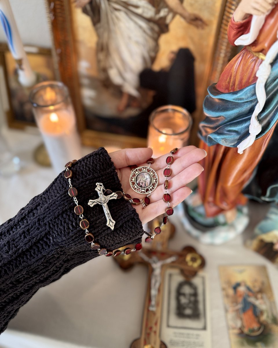 I am giving away this Rosary I made 

All you have to do is like this post and follow me to enter!
