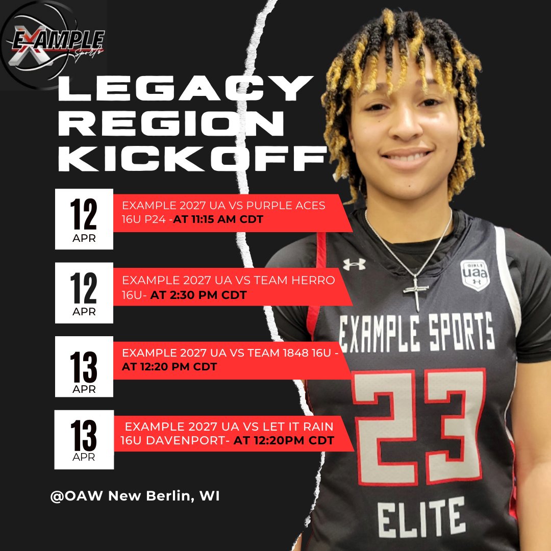 Aaliyah Flores (@aaliyah_flores0) on Twitter photo <a href="/PGHCircuit/">Prep Girls Hoops Circuit 🏀</a> <a href="/PGHWisconsin/">𝐏𝐫𝐞𝐩 𝐆𝐢𝐫𝐥𝐬 𝐇𝐨𝐨𝐩𝐬 𝐖𝐢𝐬𝐜𝐨𝐧𝐬𝐢𝐧</a> Legacy Region Kick Off schedule for this weekend @ OAW Sports Complex-New Berlin,WI ....... #ExampleStrong <a href="/PGHCircuit/">Prep Girls Hoops Circuit 🏀</a> <a href="/PGHWisconsin/">𝐏𝐫𝐞𝐩 𝐆𝐢𝐫𝐥𝐬 𝐇𝐨𝐨𝐩𝐬 𝐖𝐢𝐬𝐜𝐨𝐧𝐬𝐢𝐧</a> Legacy Region Kick Off schedule for this weekend @ OAW Sports Complex-New Berlin,WI ....... #ExampleStrong