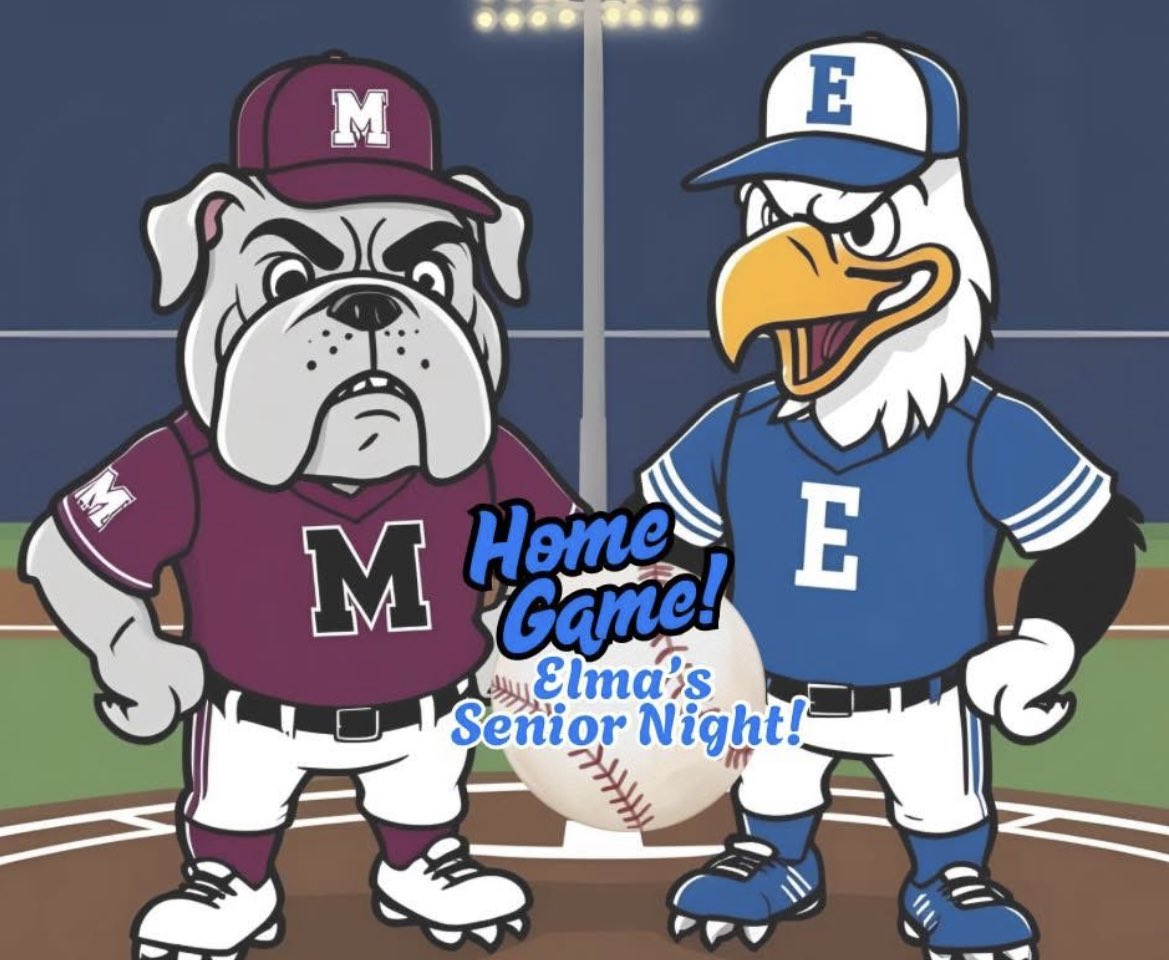 Game day!! Double header vs Monte 3pm and 5pm. It’s also our senior night,we will see you there. #elmabaseball