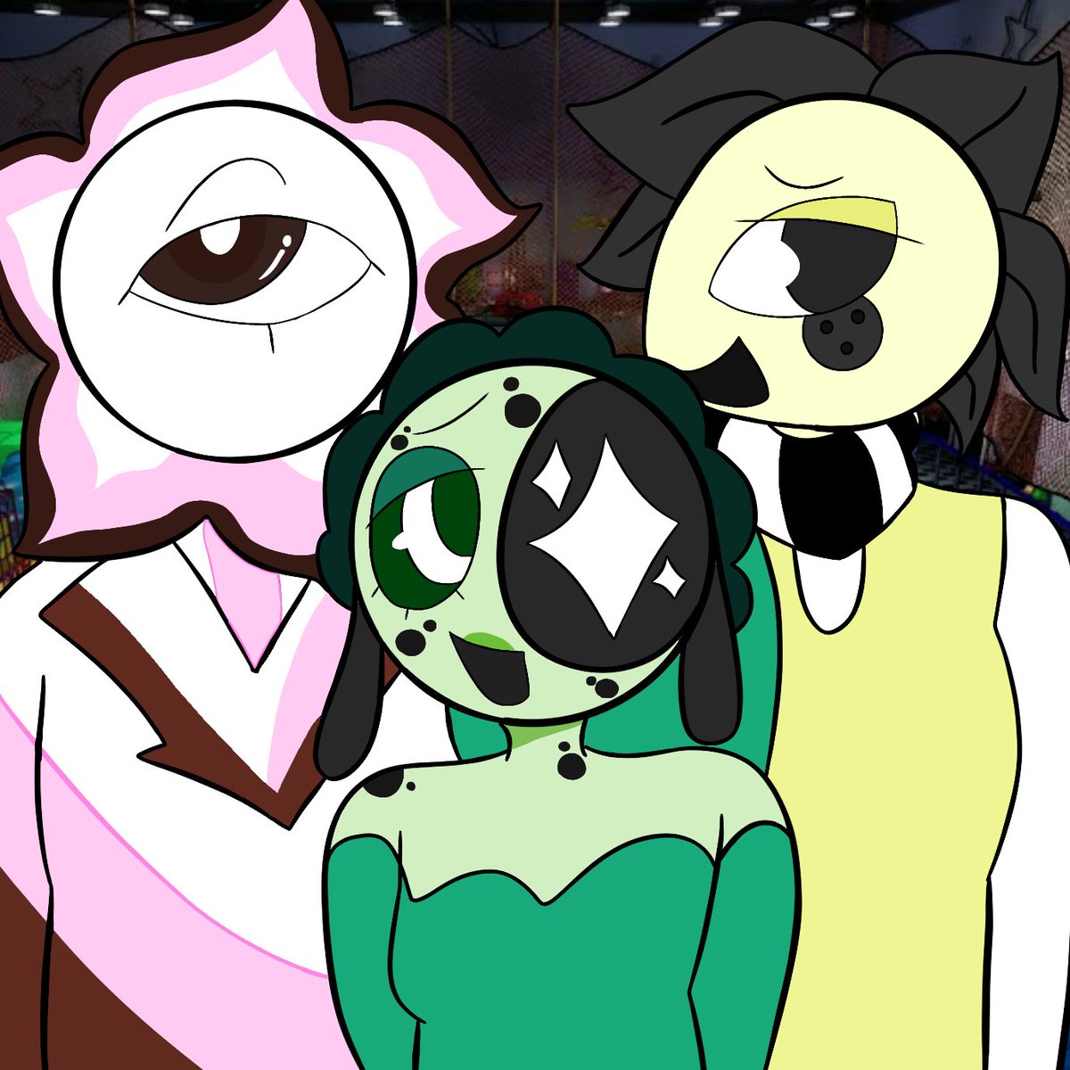 MoonflowerFan23's tweet photo. #dandysworld #ocart 

The Sun oc is my partners oc, his name is Weathery! This took me 3 hours and 19 minutes to make both of these! Hopefully you all will like it! (Yes they're themed like ice-cream!) https://t.co/oeQHRV0Cja