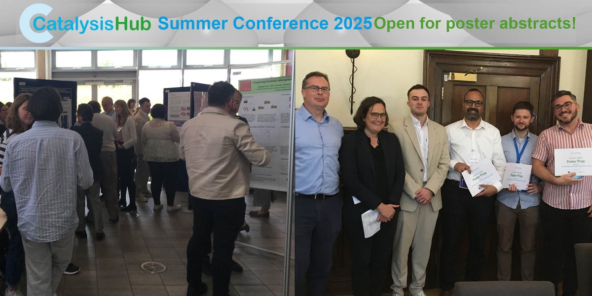 We are open for poster abstracts at this year's Summer Conference. Submit at lnkd.in/gVdn3vxX
#catalysis #chemistry