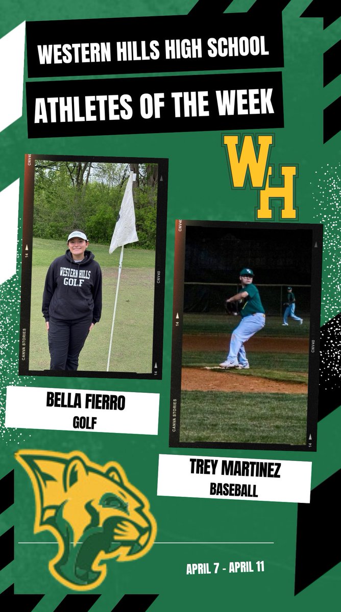 whhscougarsFB's tweet photo. Athletes of the week for the last two weeks!  Congrats Cougars! 

Best of luck to Bella and Abby at Regionals! https://t.co/74HQOiXJh8