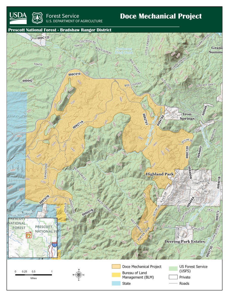 Friday April 11, 2025-Notification for Public Health and Safety 
Doce Pit mechanical thinning project set to begin next week. An area closure order went into effect today, through April 25, 2025.
