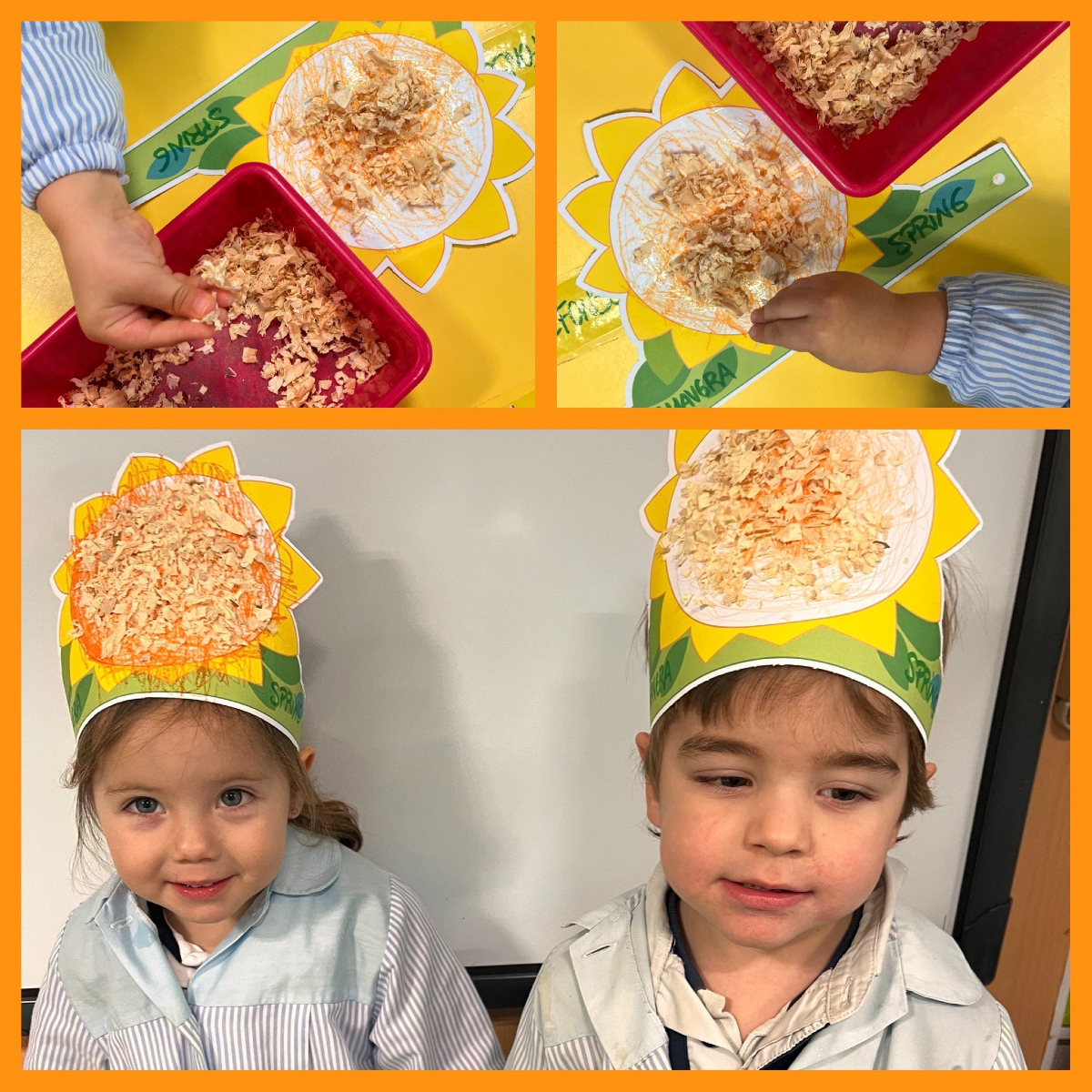 ¡Damos la bienvenida a la #Primavera! 🌸🌼🌻 Ya teníamos muchas ganas de que llegara... por eso, en nuestras clases de 2 años lo hemos celebrado haciendo unas coronas de girasoles de lo más bonitas.