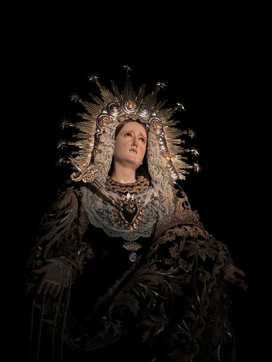 La Stma. Virgen de los Dolores continuará en veneración esta tarde en horario de 17:30 h a 21:00 h en calle Gaona, 9.