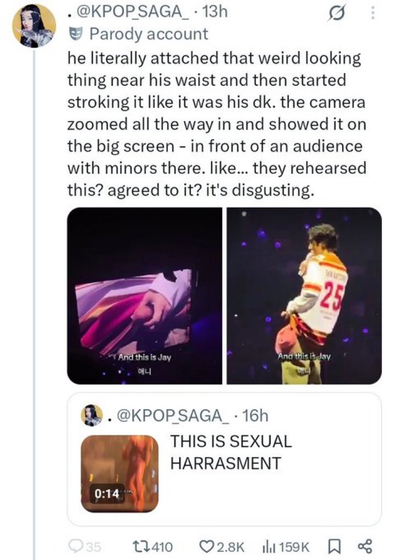 jm_cherries's tweet photo. *Lisa promoting strip shows
Jenlazy promoting r@pe fantasy*
Blinks: QUEENS, they're adults, let them do what they want 😤😤😤

*Jhope showing an acorn plushie keychain*
Blinks: SEXUAL HARRASMENT, what about minors 🤬🤬 https://t.co/6dQJOD10mG