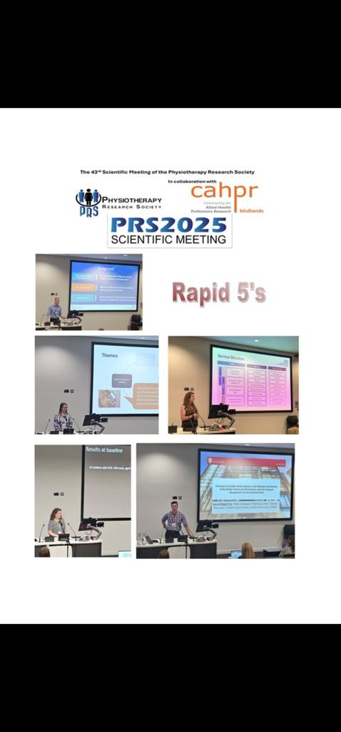 Physiotherapy Research Society Conference #PRS2025