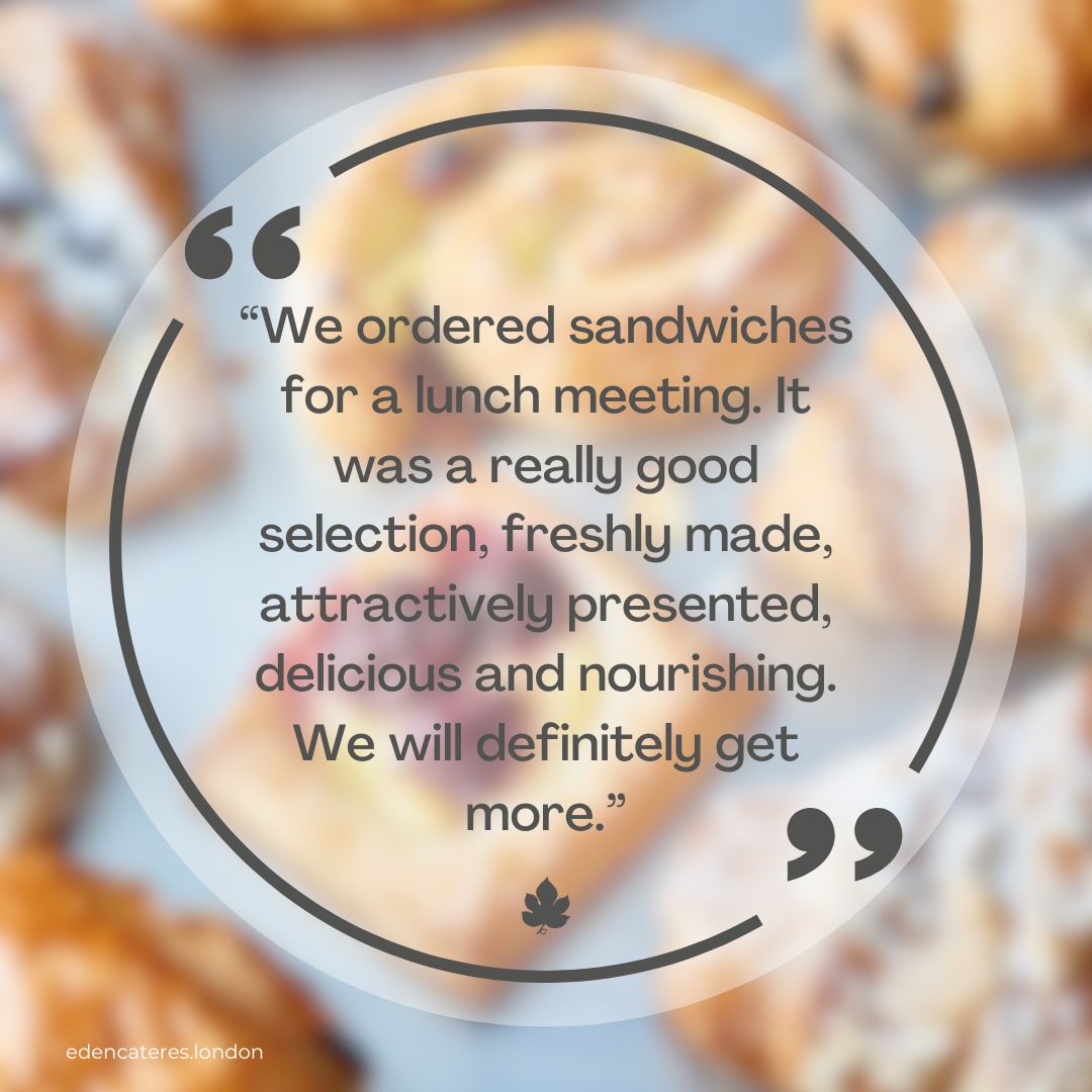 Another happy customer! 

 #happycustomer #customersatisfaction #clientfeedback #edencaterers #catererslondon #londonevents #corporatecateringlondon