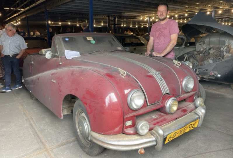 AustinCounties's tweet photo. If you had the resources, how many classic cars would you have? Three? Four? How about… 240?? 😮 

These two Atlantics were found in a HUGE collection in the Netherlands - and they weren’t in too bad condition! The new owners really did find a needle in a haystack! ✨ https://t.co/zq2tVDDG8U