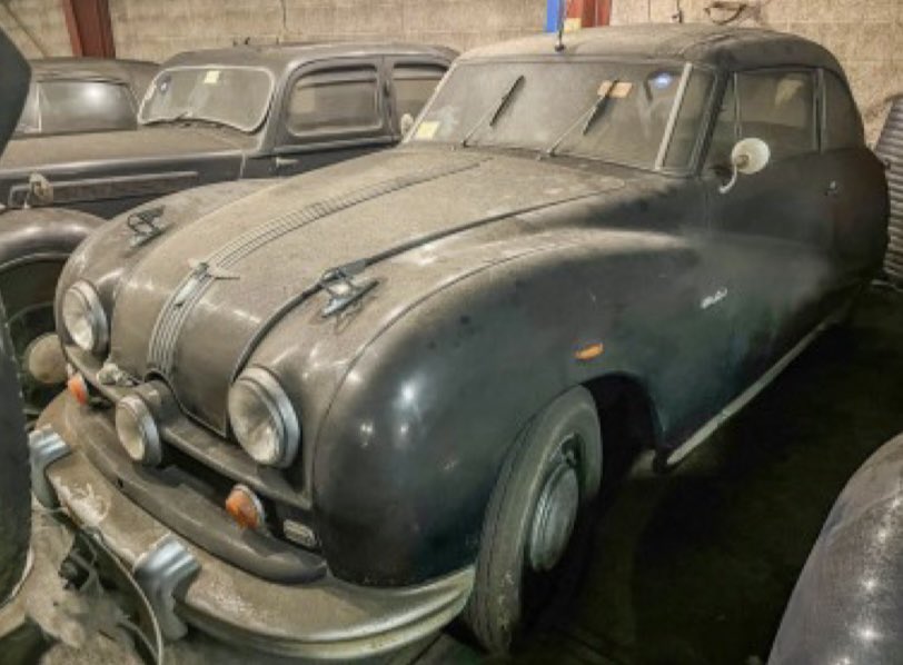 AustinCounties's tweet photo. If you had the resources, how many classic cars would you have? Three? Four? How about… 240?? 😮 

These two Atlantics were found in a HUGE collection in the Netherlands - and they weren’t in too bad condition! The new owners really did find a needle in a haystack! ✨ https://t.co/zq2tVDDG8U