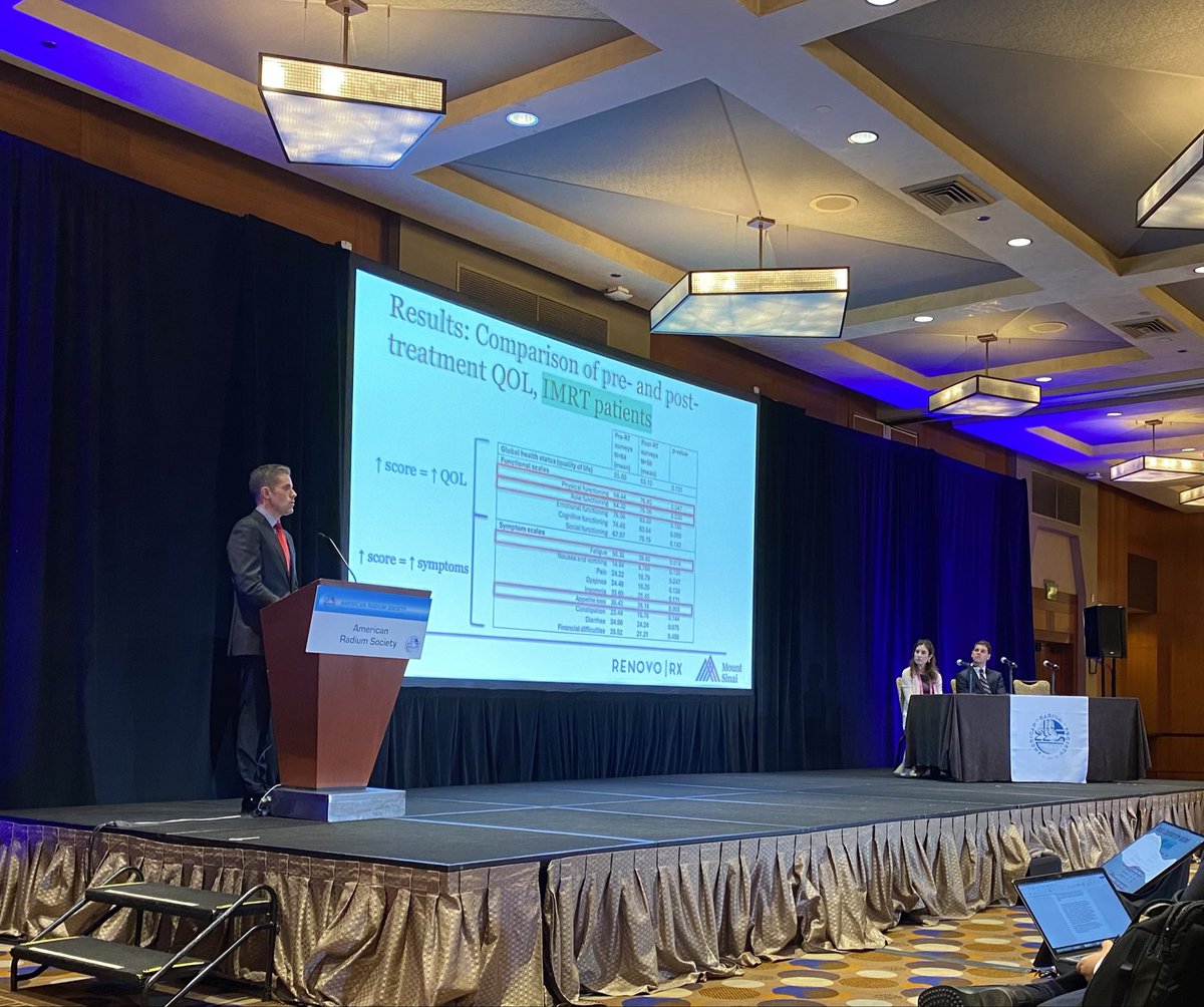 Mount Sinai Radiation Oncology Residents (@msroresidents) on Twitter photo Chief Resident Dan Cherry presened “Patient-reported quality of life outcomes after stereotactic body radiation and intensity-modulated chemoradiation for the treatment of locally advanced pancreatic cancer in a phase 3 trial” at #ARS2025 <a href="/RadiumSociety/">Amer. Radium Society</a> <a href="/ArsRocket/">ARS ROCKET🚀</a> <a href="/KarynAGoodman/">Karyn Goodman, MD, MS</a> Chief Resident Dan Cherry presened “Patient-reported quality of life outcomes after stereotactic body radiation and intensity-modulated chemoradiation for the treatment of locally advanced pancreatic cancer in a phase 3 trial” at #ARS2025 <a href="/RadiumSociety/">Amer. Radium Society</a> <a href="/ArsRocket/">ARS ROCKET🚀</a> <a href="/KarynAGoodman/">Karyn Goodman, MD, MS</a>