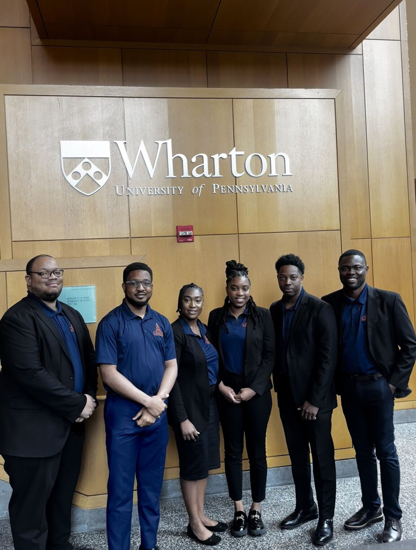 GravesSchool's tweet photo. Proud moment for the Earl G. Graves School of Business!
Our MBA students represented Morgan State at @Wharton’s Turner MIINT competition — pitching real impact-driven companies &amp; showcasing how purpose meets strategy.
Congrats Shianka, Ivan, Adrian &amp; Olumide! https://t.co/UgM7viXAV9