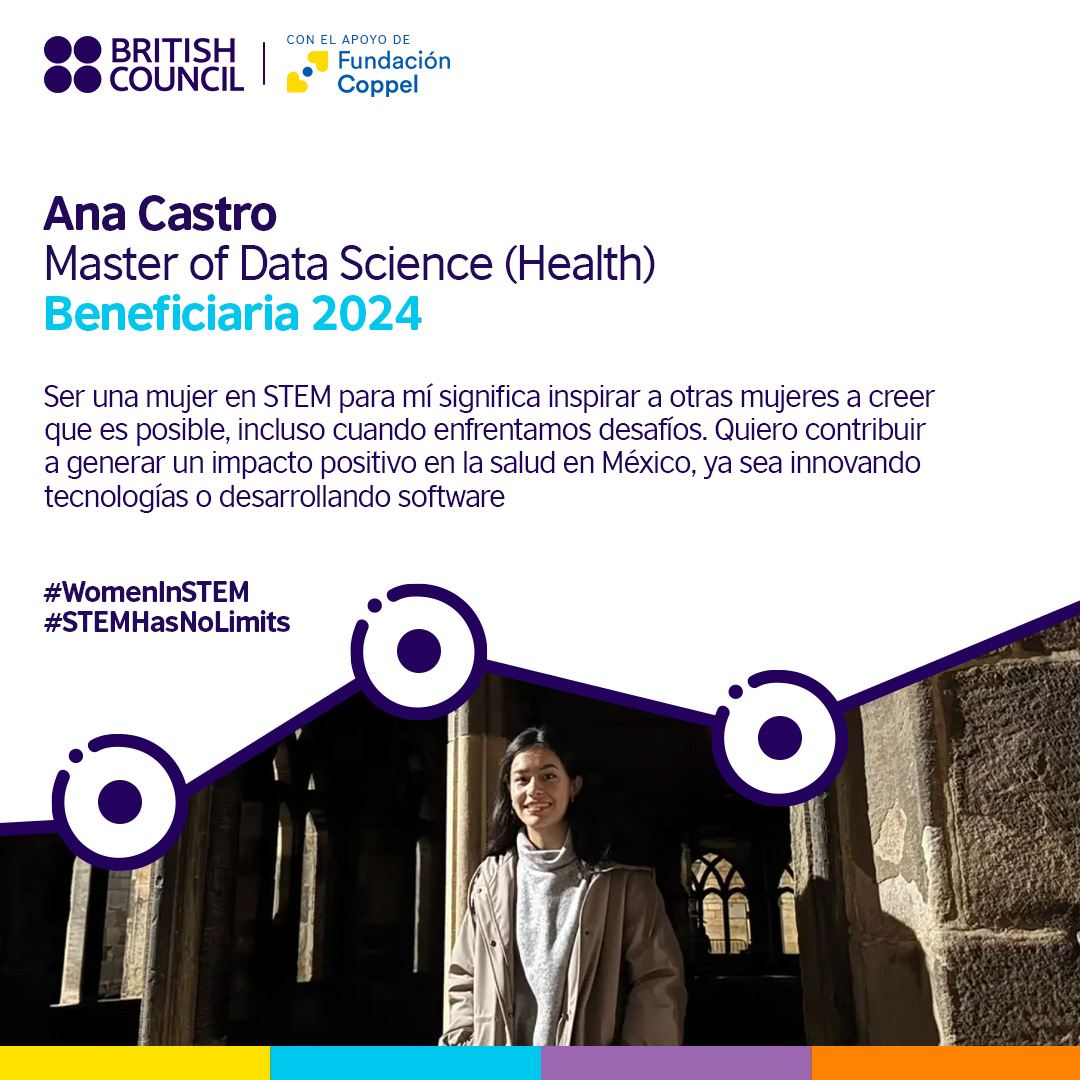 British Council (@mxbritish) on Twitter photo Menos del 30% de los investigadores son mujeres y solo el 30% de las estudiantes eligen STEM. ¡Es hora de cambiarlo!
El British Council y Fundación Coppel te dan la oportunidad de estudiar una maestría 100% financiada en el Reino Unido. <a href="/durham_uni/">Durham University</a>
bit.ly/42fTXy6 Menos del 30% de los investigadores son mujeres y solo el 30% de las estudiantes eligen STEM. ¡Es hora de cambiarlo!
El British Council y Fundación Coppel te dan la oportunidad de estudiar una maestría 100% financiada en el Reino Unido. <a href="/durham_uni/">Durham University</a>
bit.ly/42fTXy6