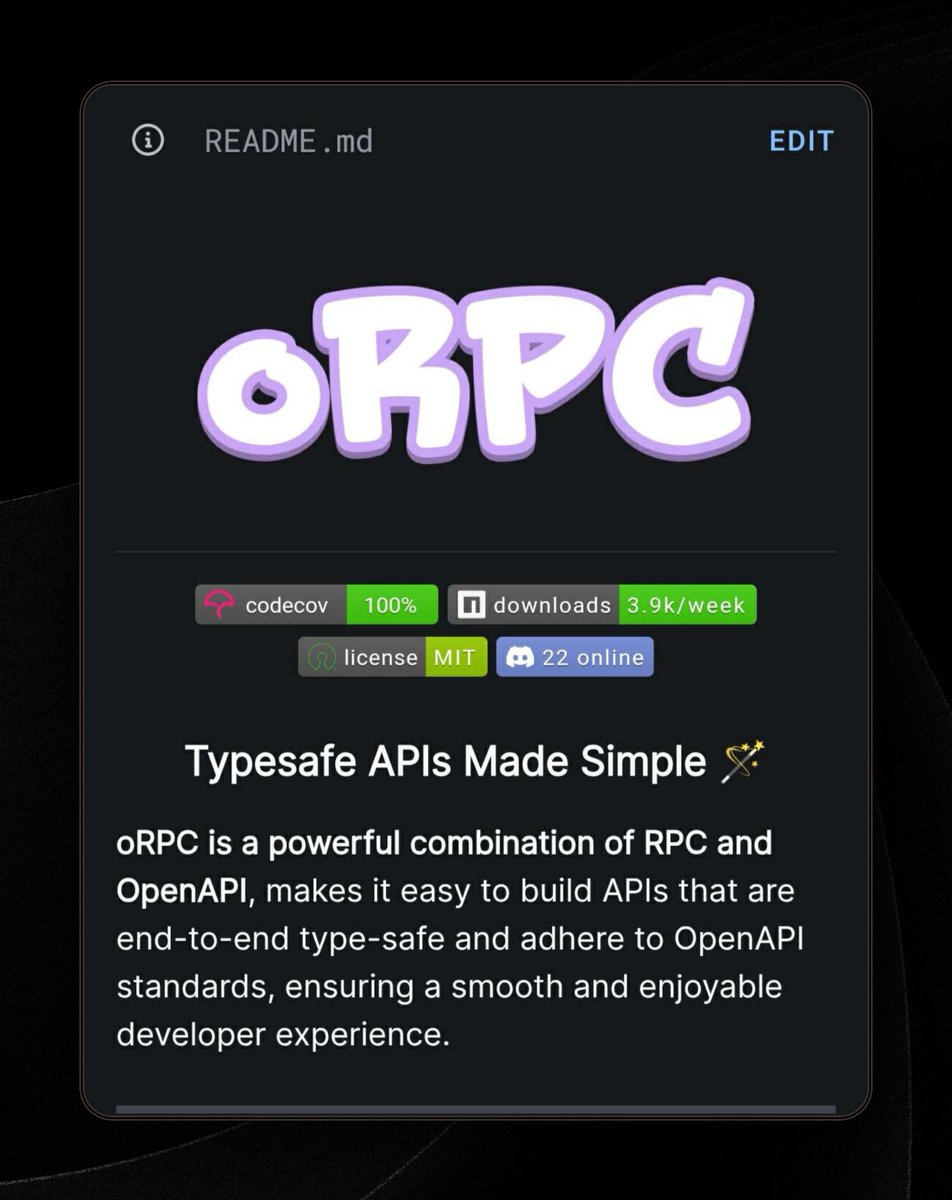 dinwwwh's tweet photo. 4 days before oRPC v1... we hit 100% test coverage! 😉 Some code pruning involved, but the core is tested & ready! ✨
#oRPC #Testing https://t.co/guyEYOmUTD