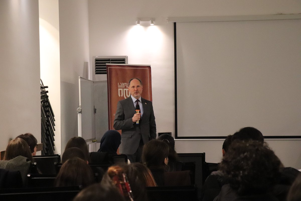 IdeaCivic's tweet photo. 🇪🇺🤝🇬🇪 Honored to host EU Ambassador Pawel Herczynski at Civic IDEA’s Meet the Ambassador series.

Grateful for the opportunity to hear his insights on EU-Georgia relations &amp; global diplomacy.

#CivicIDEA #EUinGeorgia #Diplomacy #ForeignPolicy #YouthEngagement https://t.co/Uk3B3AcAMq