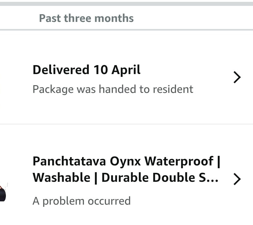 Mandmanus's tweet photo. @amazon @amazonIN  I got the worst  delivery experience.I ordered two things from the amazon app but without delivery at home on Amazon track it showing delivered. It was supposed to be delivered on 7th April but still not.Not getting any proper response from customer care team. https://t.co/q4mTD8atP1