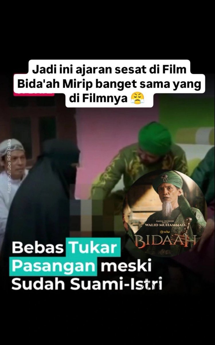 Begini ajaran sesat yang diangkat jadi FILM BIDA'AH‼️

Ada walid asli di sini 😤
