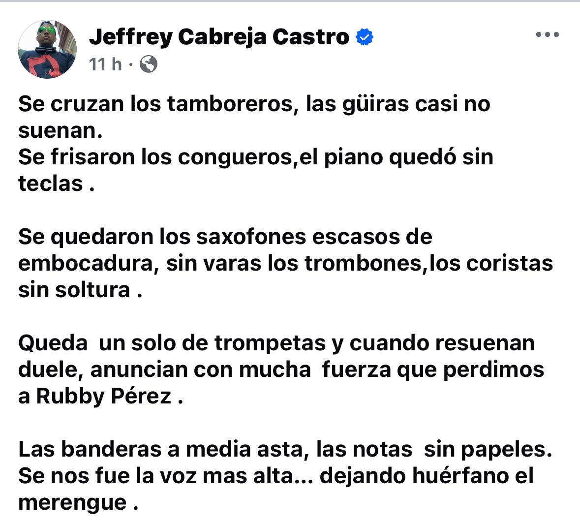 JeffreyCabreja's tweet photo. A Rubby Pérez https://t.co/bg9K9O1TMn
