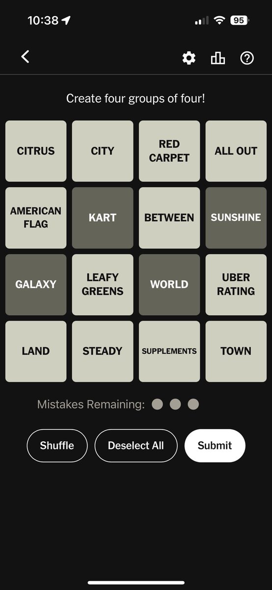I hate whoever does connections, how is this not Mario like come on man!!!