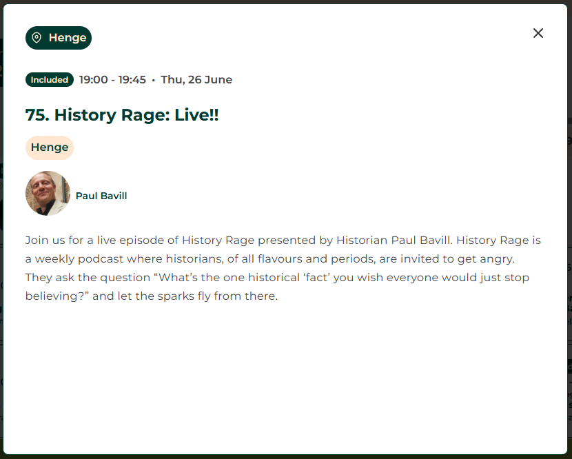 HistoryRage's tweet photo. The @ChalkeFestival programme is out and by far the best spectacle of the event is going to be on the Thursday:
https://t.co/uEyPFWhnEP
Guest to be confirmed - I'll keep you posted - now give me half an hour to stop grinning like mad
#Chalke2025 #HistoryLovers #LiveInHistory #AmazingHistory