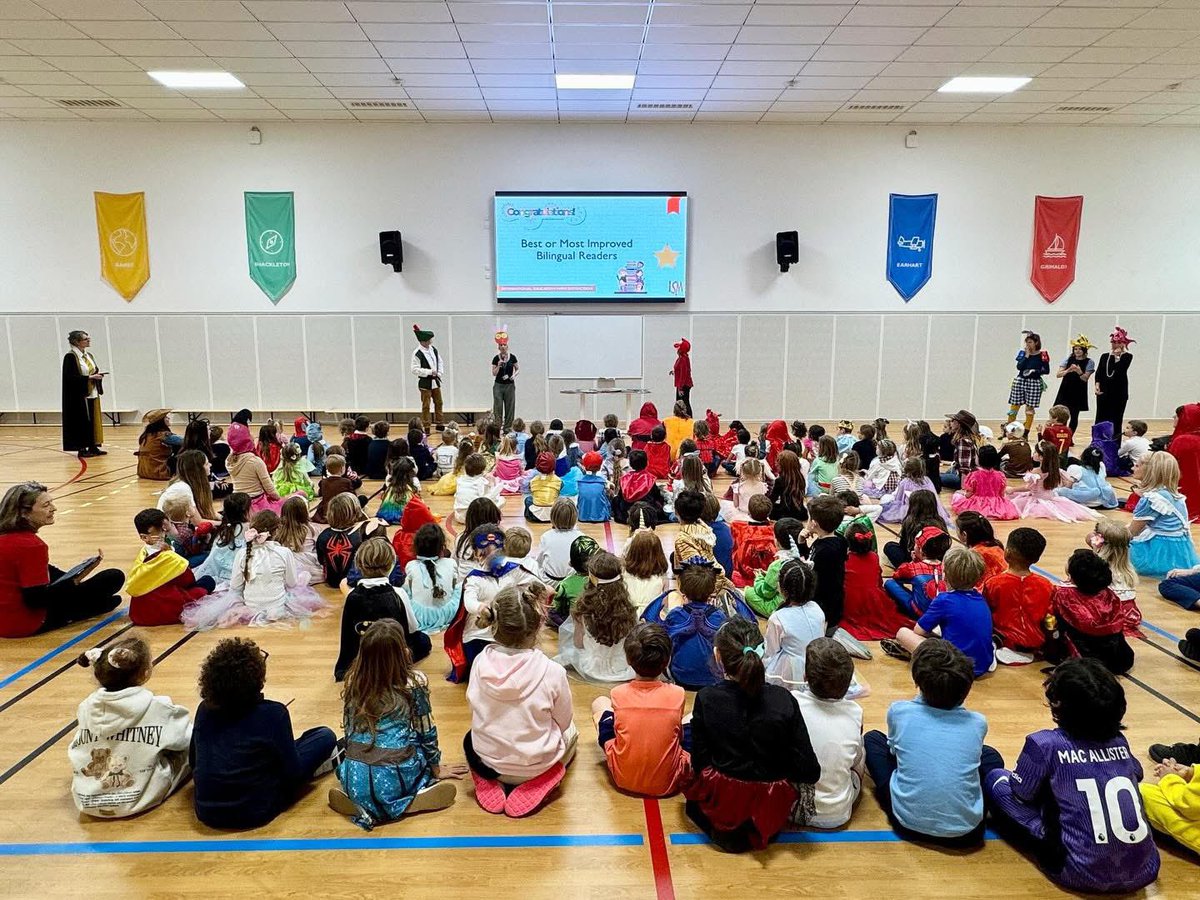 ISMonaco's tweet image. ✨ A storybook ending to #BookWeek!
Our K–Y2 book character costume parade lit up the sports hall with magical characters and big smiles. Thanks to all who made it so special — keep reading and imagining! 📚